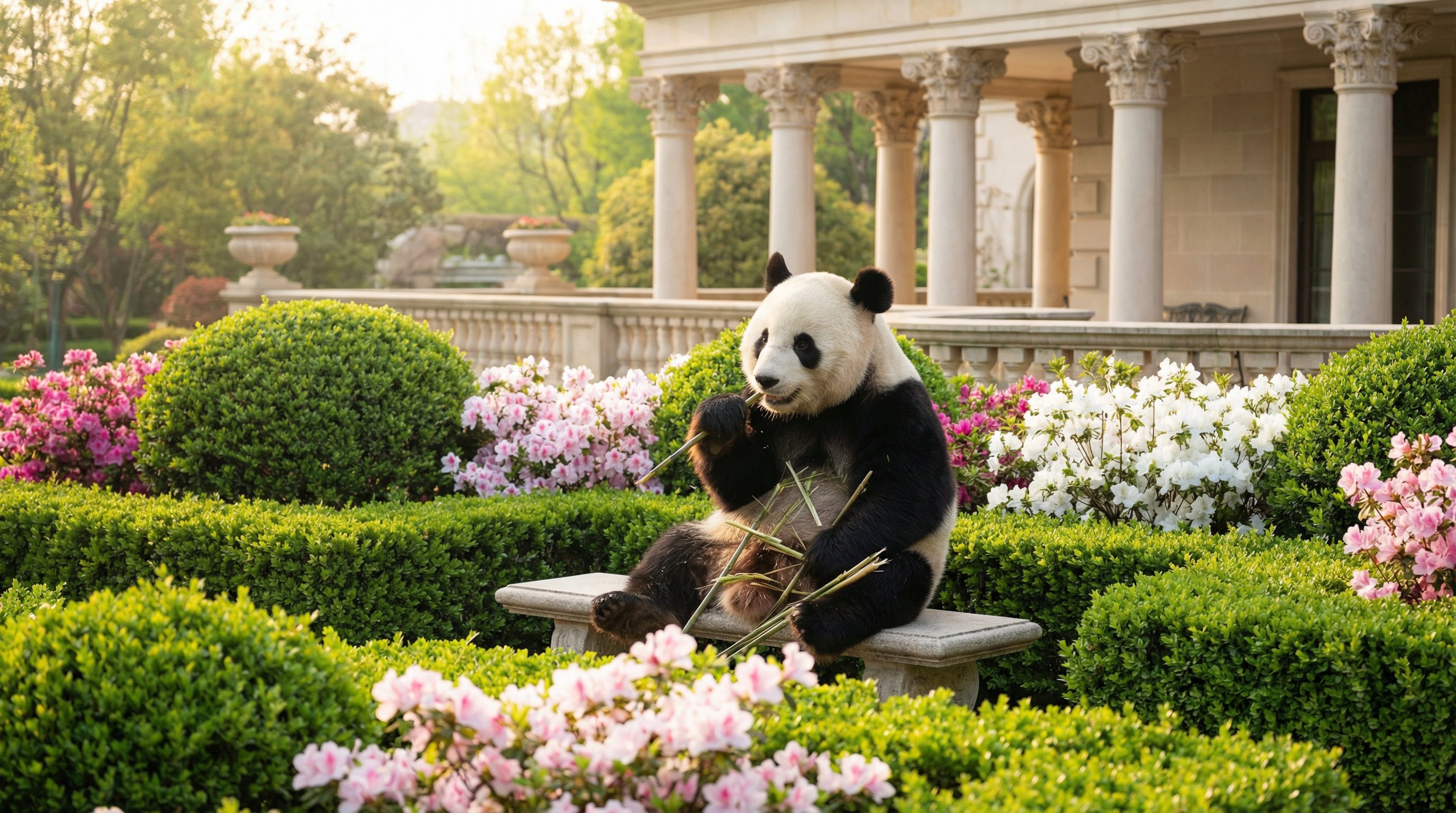 大熊猫竹林嘻戏 - 四虎独家高清视频纪录